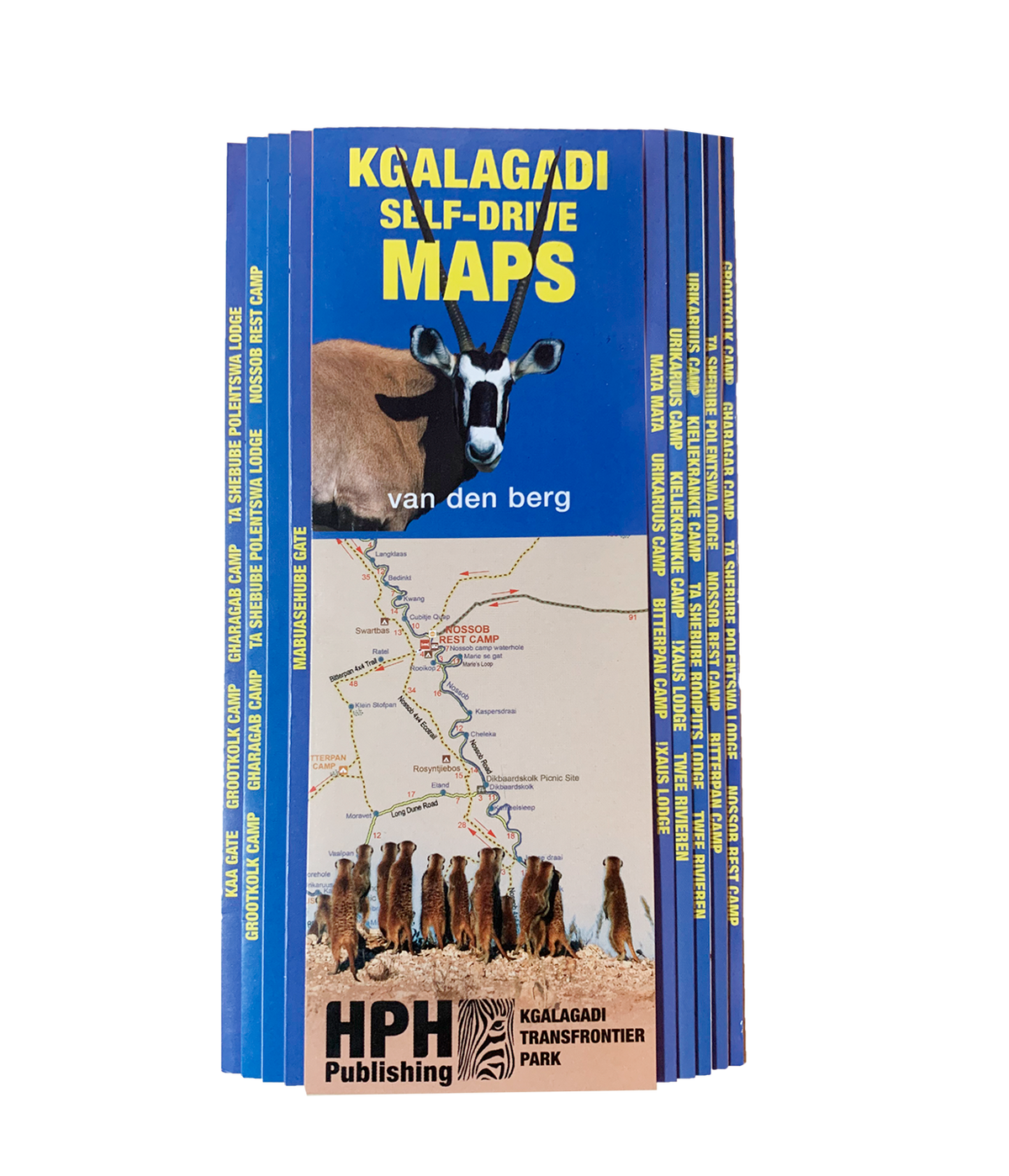 Kgalagadi Self-Drive Fold-Out Map - HPH Publishing South Africa