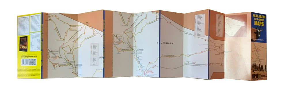 Kgalagadi Self-Drive Fold-Out Map - HPH Publishing South Africa