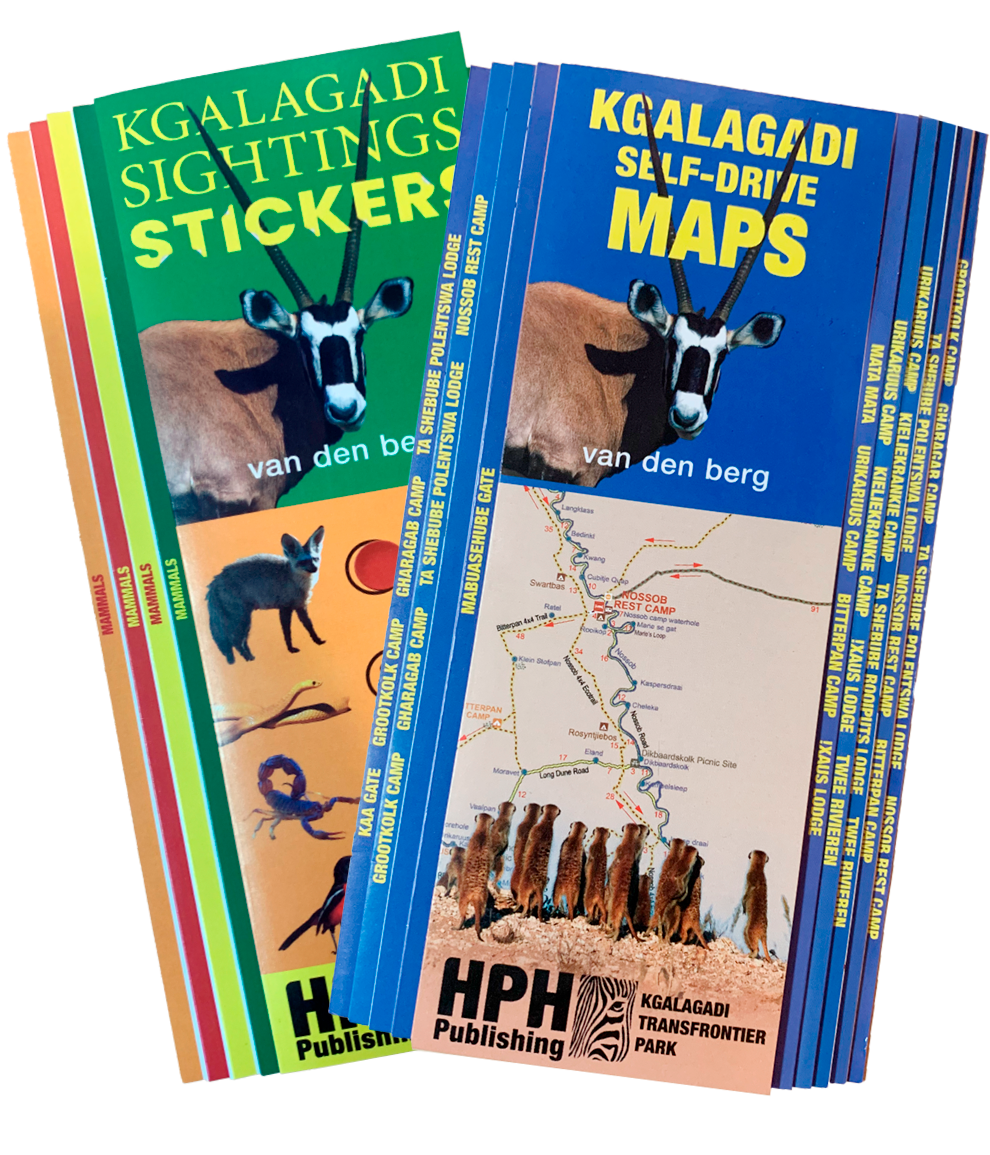 Kgalagadi Map and Stickers Bundle