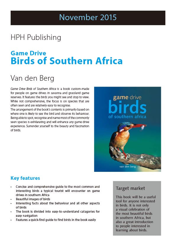 Game Drive Birds - HPH Publishing South Africa